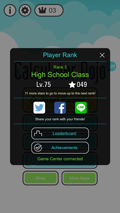 Player Rank Screen
